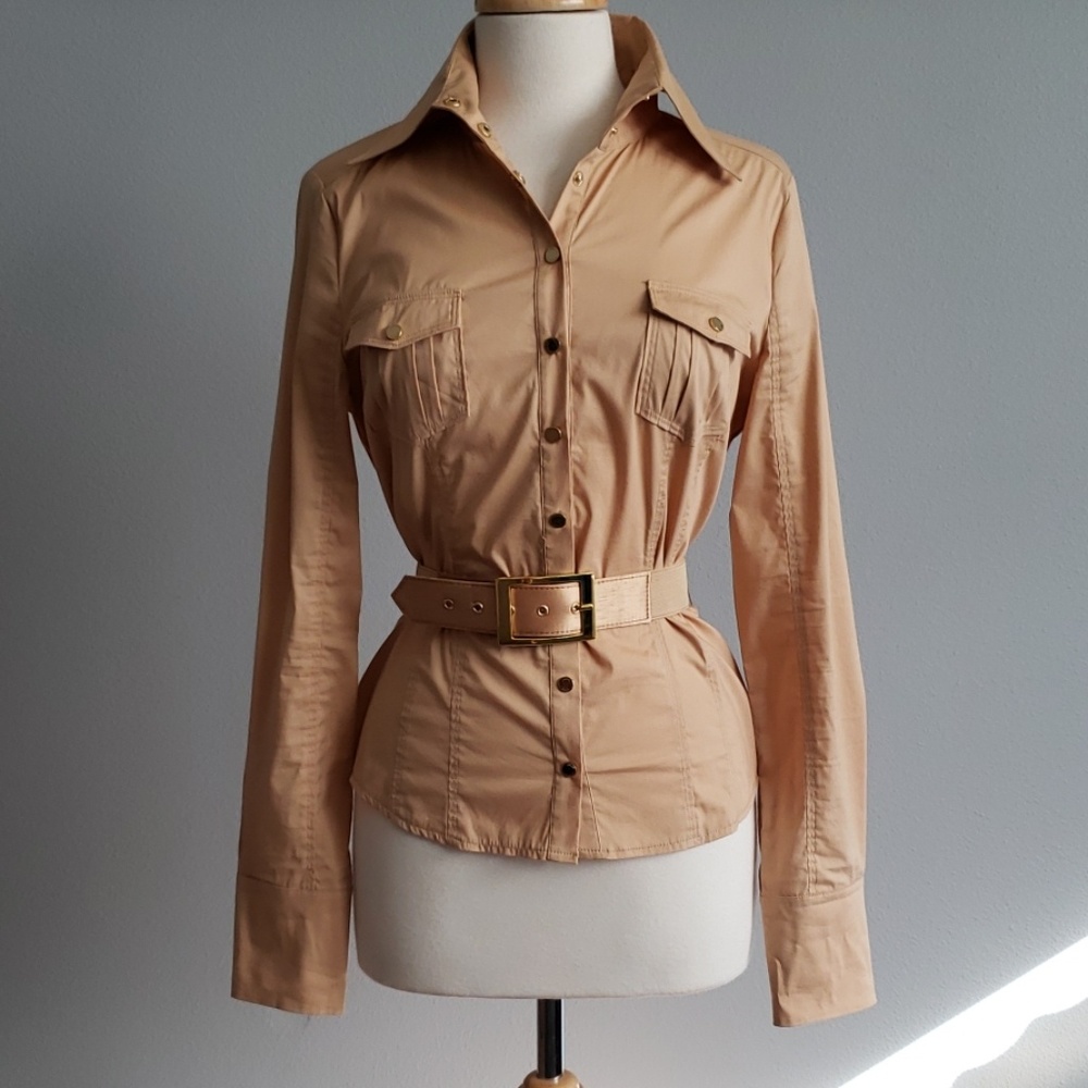 Gold Bebe blouse